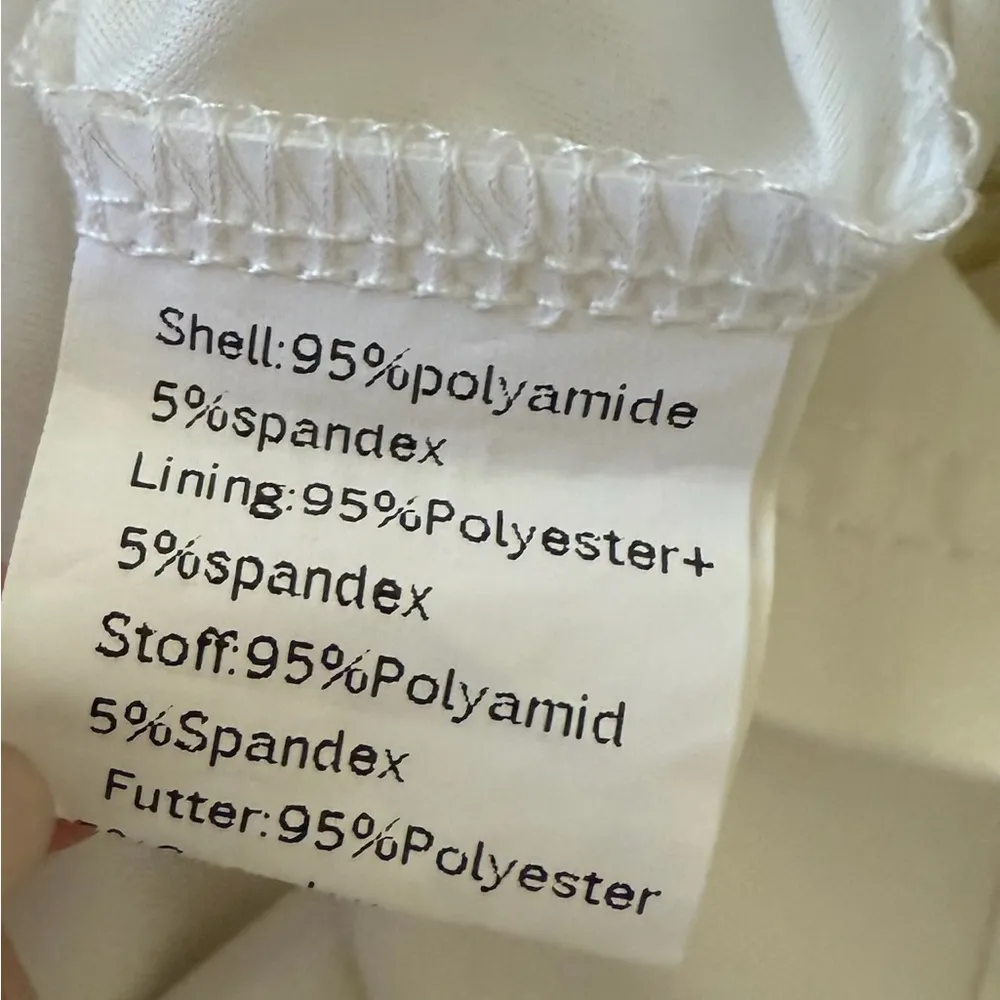 Kate Kasin Ivory Lace Off Shoulder Dressy Top Mini Tunic Bridal Cottagecore Chic White Size L - Image 3