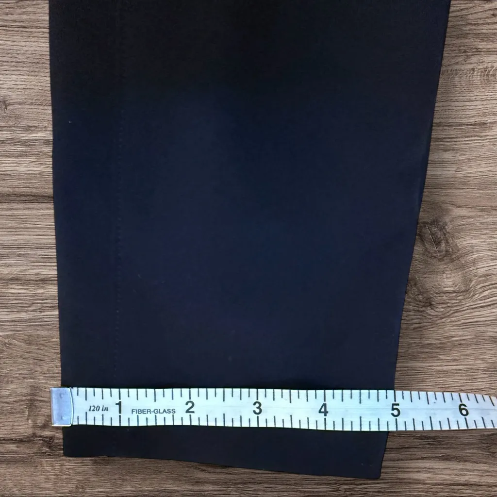 VERONICA BEARD Scuba Skinny / Legging Black Stretch Nylon Front Zip Size 8 - Image 11