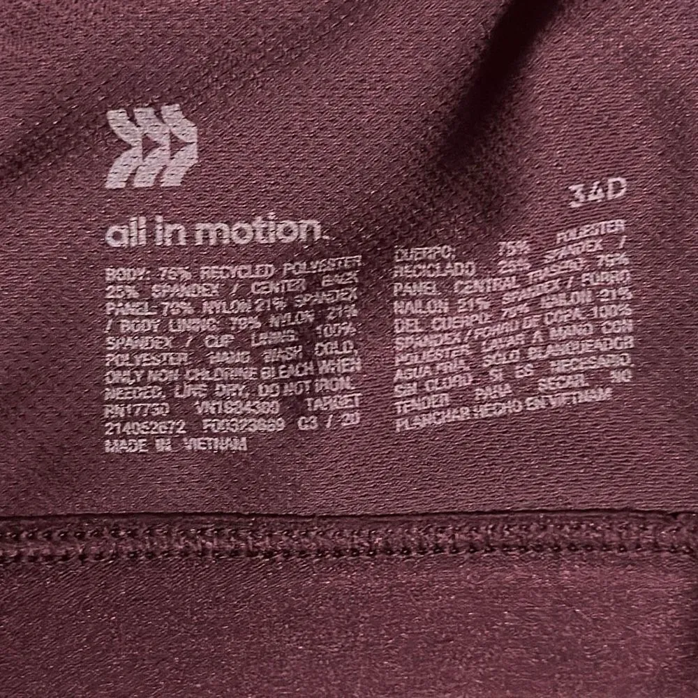 all in motion sports braw Size 34D - Image 3