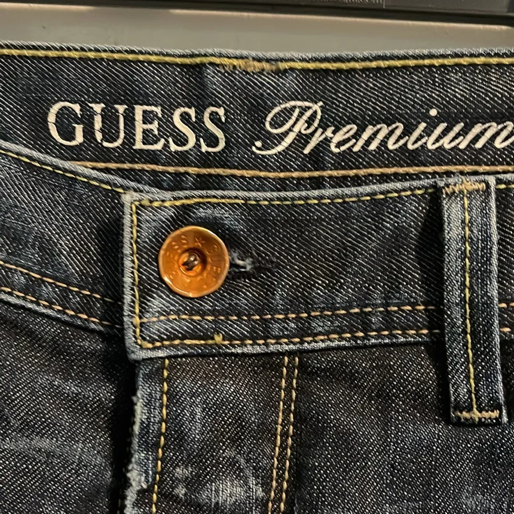 Guess Blue Straight Leg‎ Jeans Classic Style - Image 2