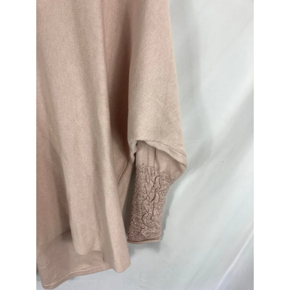 Stella Carakasi Knit Sleeve Dolman Cashmere Sweater Pink Size Xs - Image 2