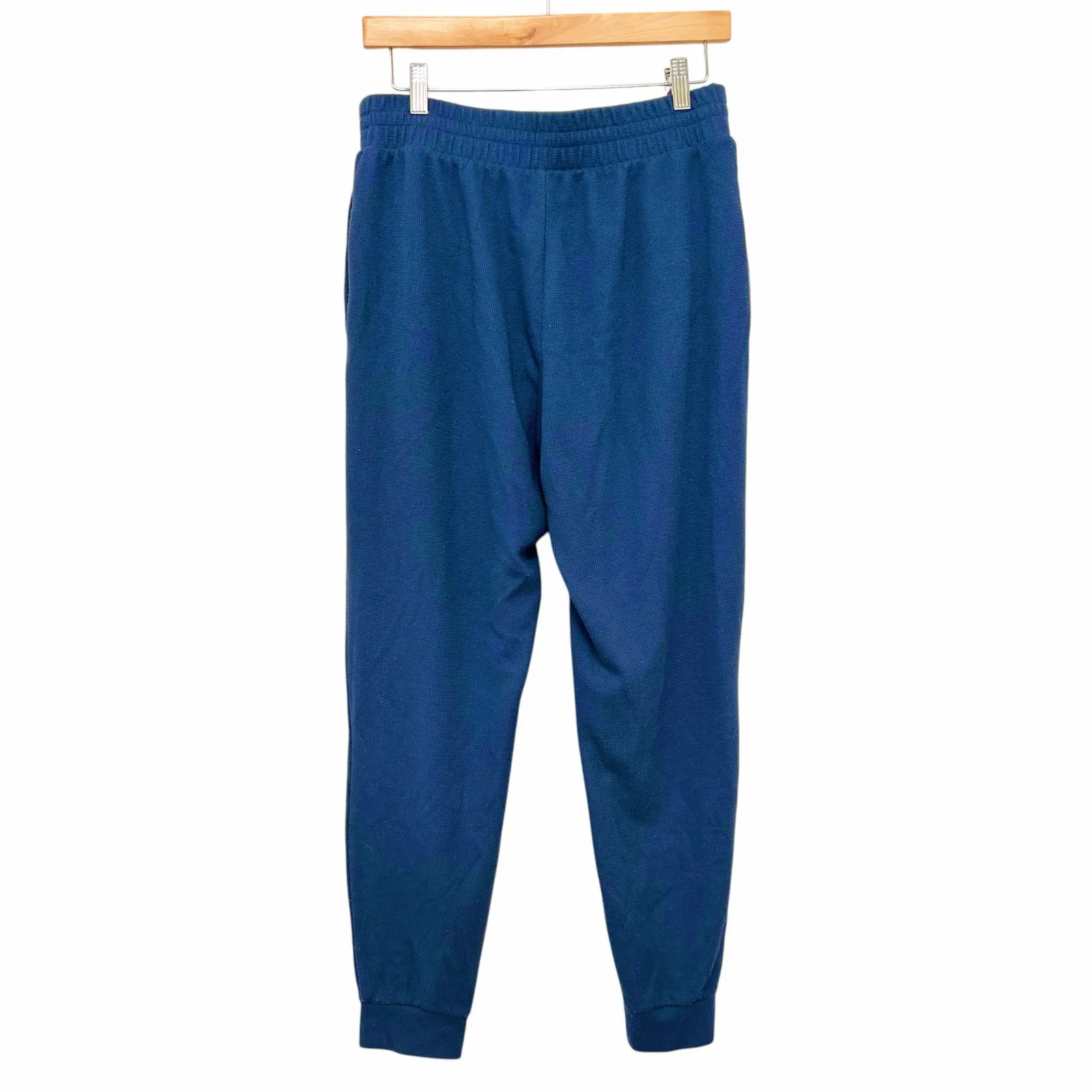 Victoria's Secret Blue Thermal Long Sleeve Pants Pajama Set Sz M - Image 4