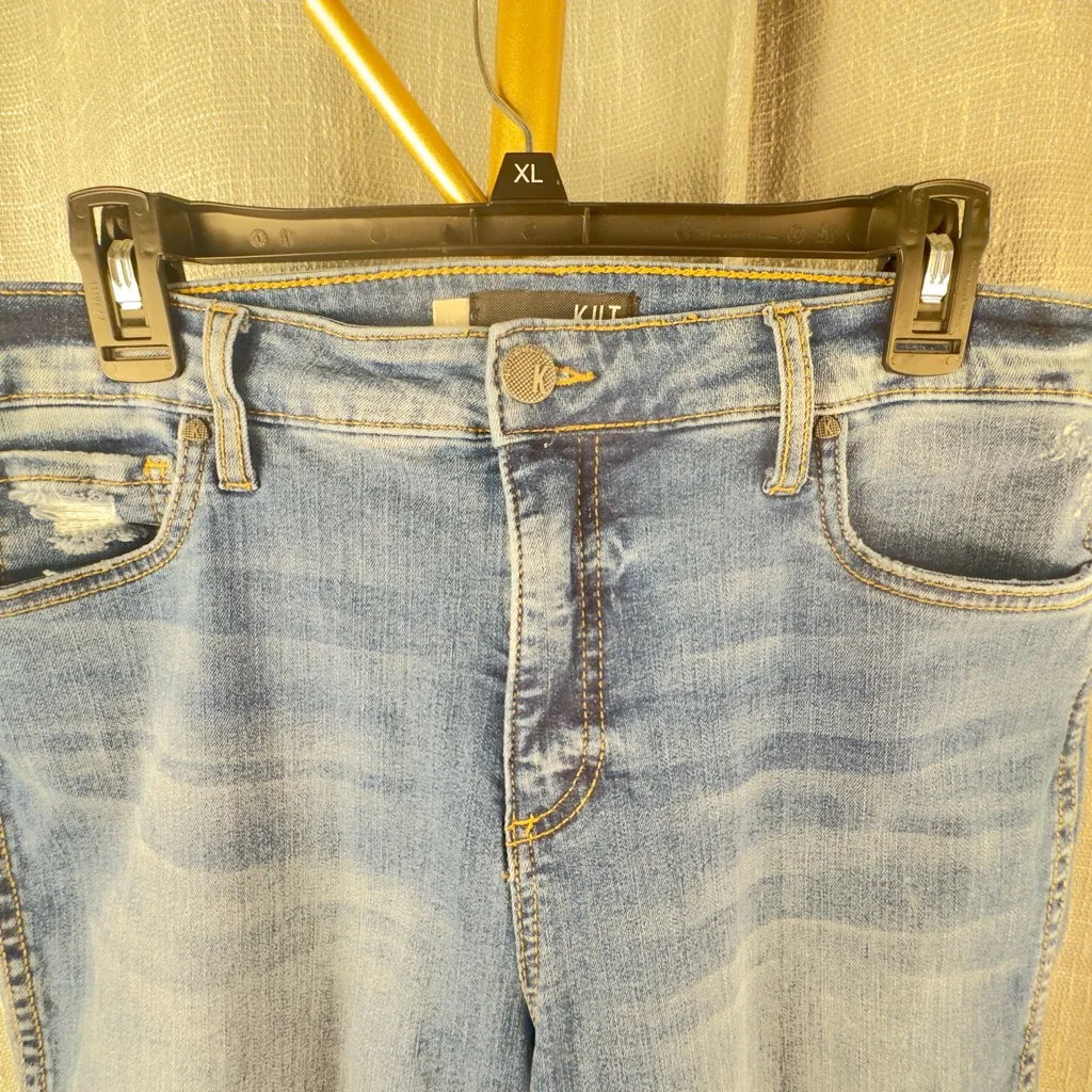 Kut From The Kloth high rise Donna Fab Ankle Skinny. Excellent condition size 12 - Image 6