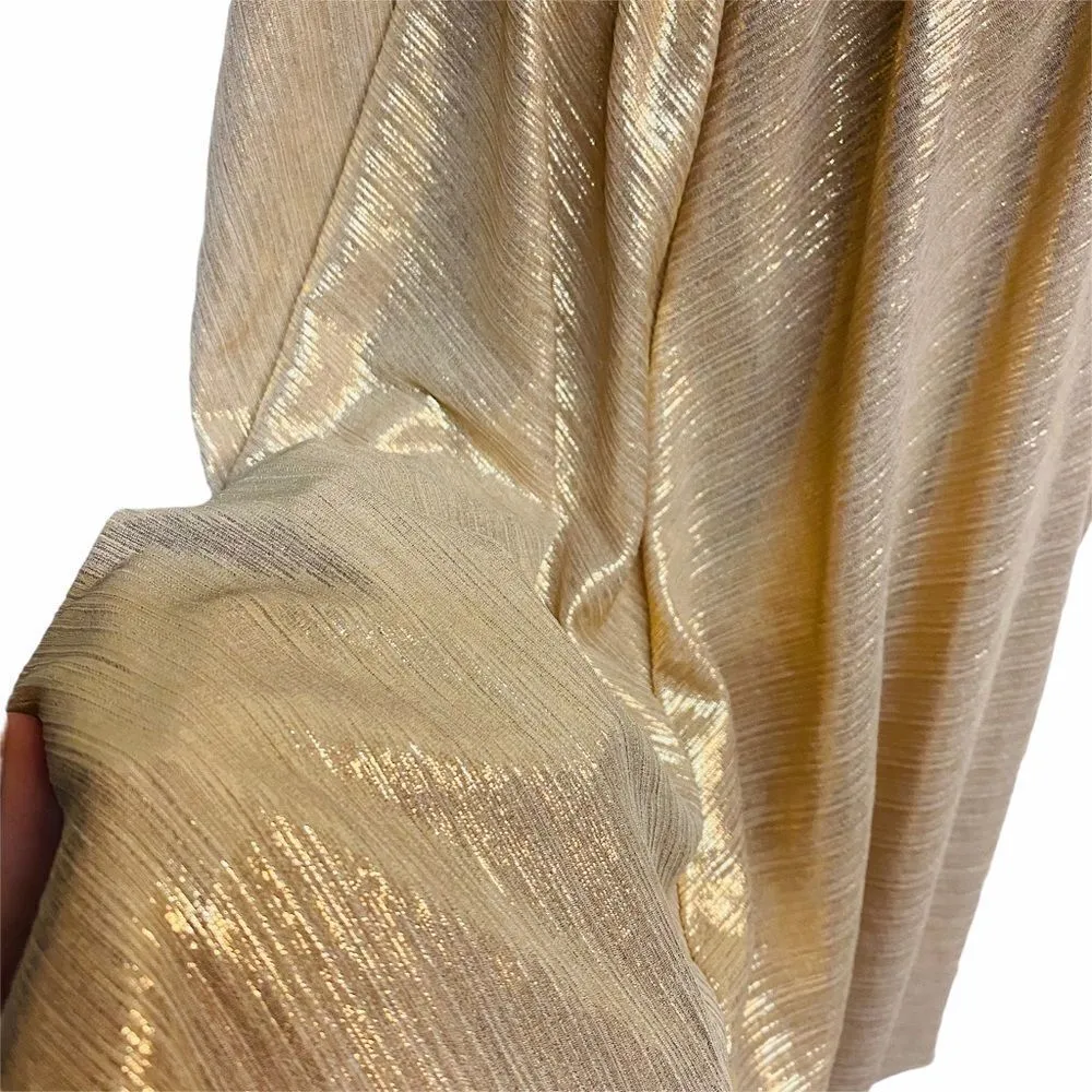 Bebe Gold Shimmer Chain Link sleeveless Top Gold Size M - Image 7