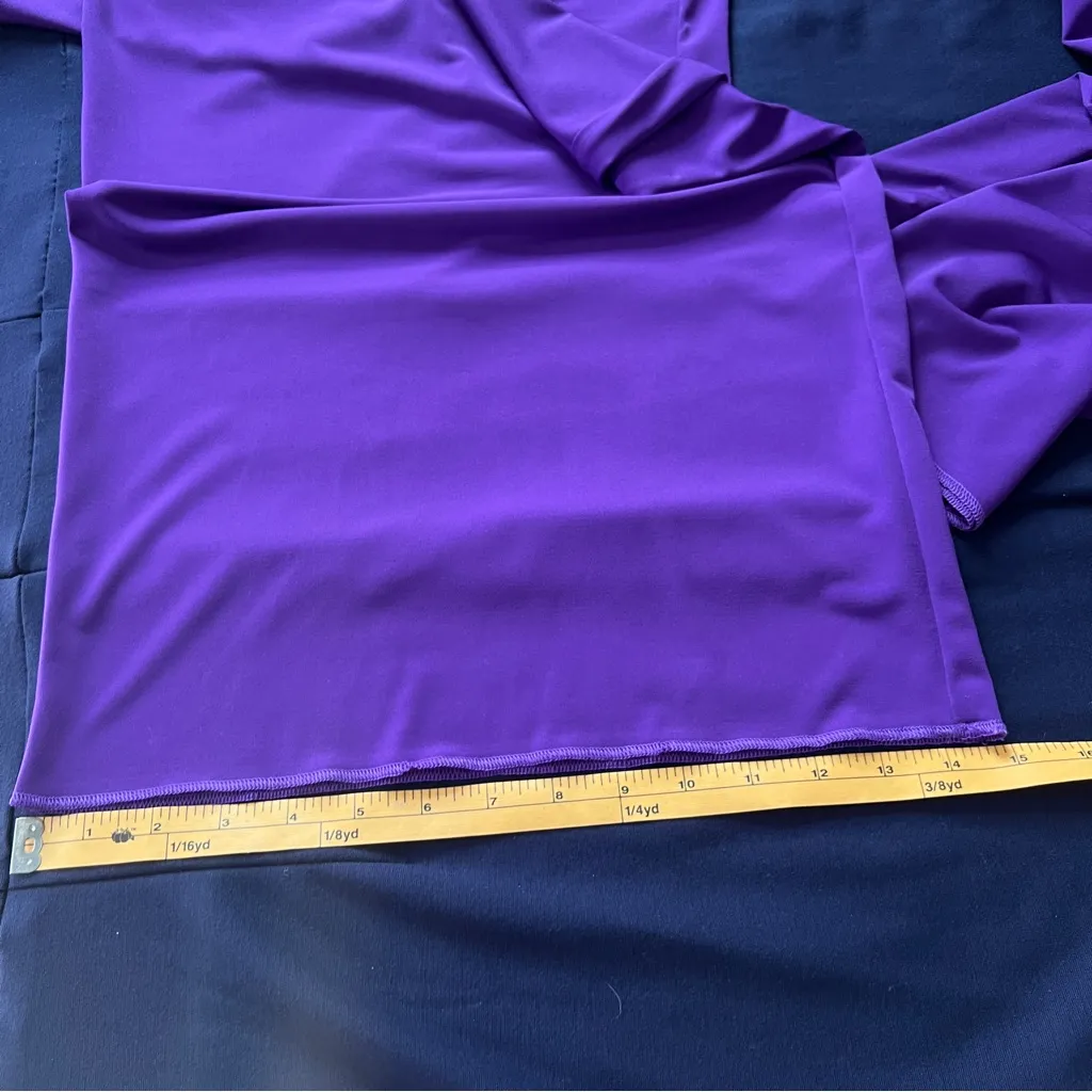 Persona by Marina Rinaldi Ultra Violet Stretch Jersey Knit Wide Leg Pull On Pant Purple Size XL - Image 13