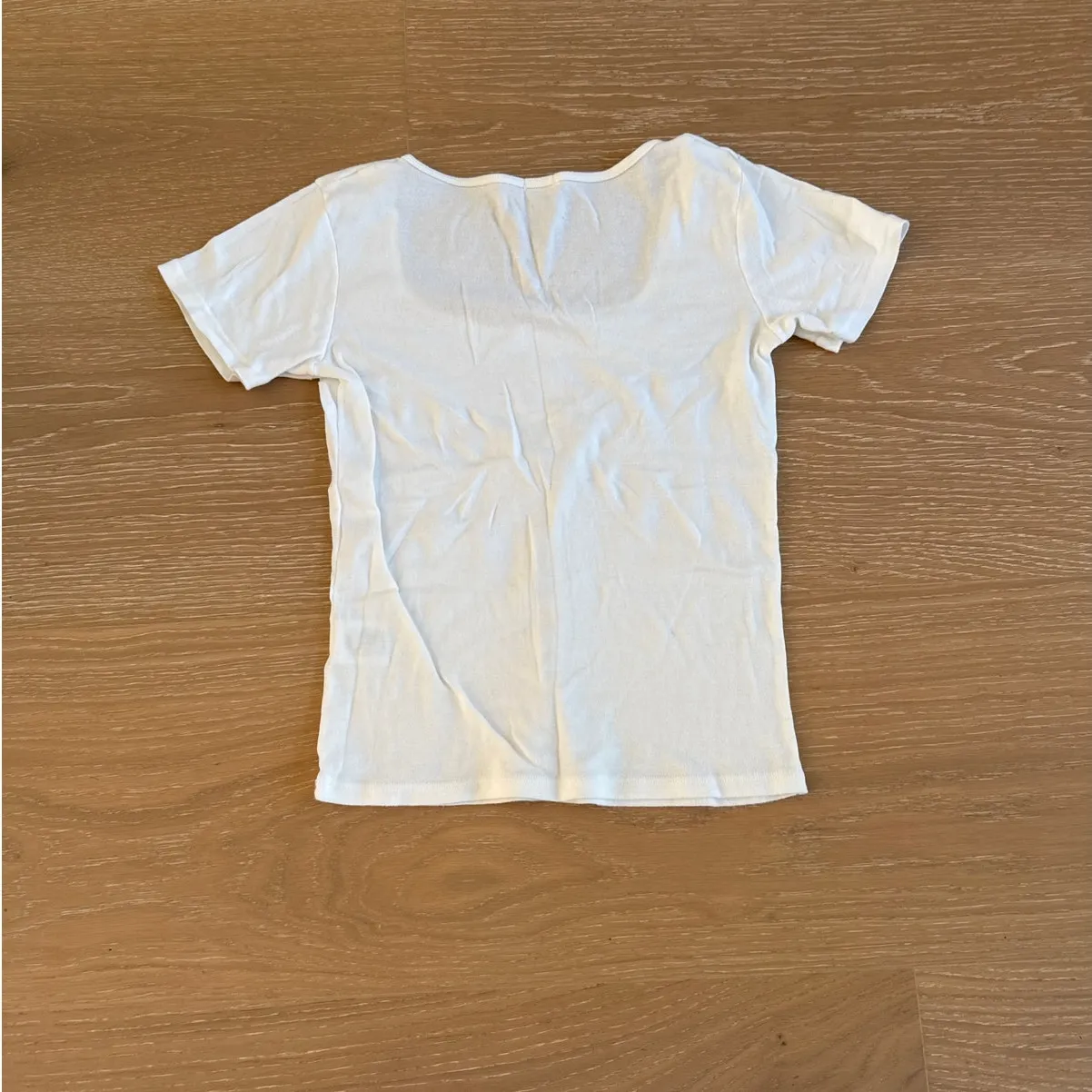 Brandy Melville J Galt Short Sleeve Top White - Image 3