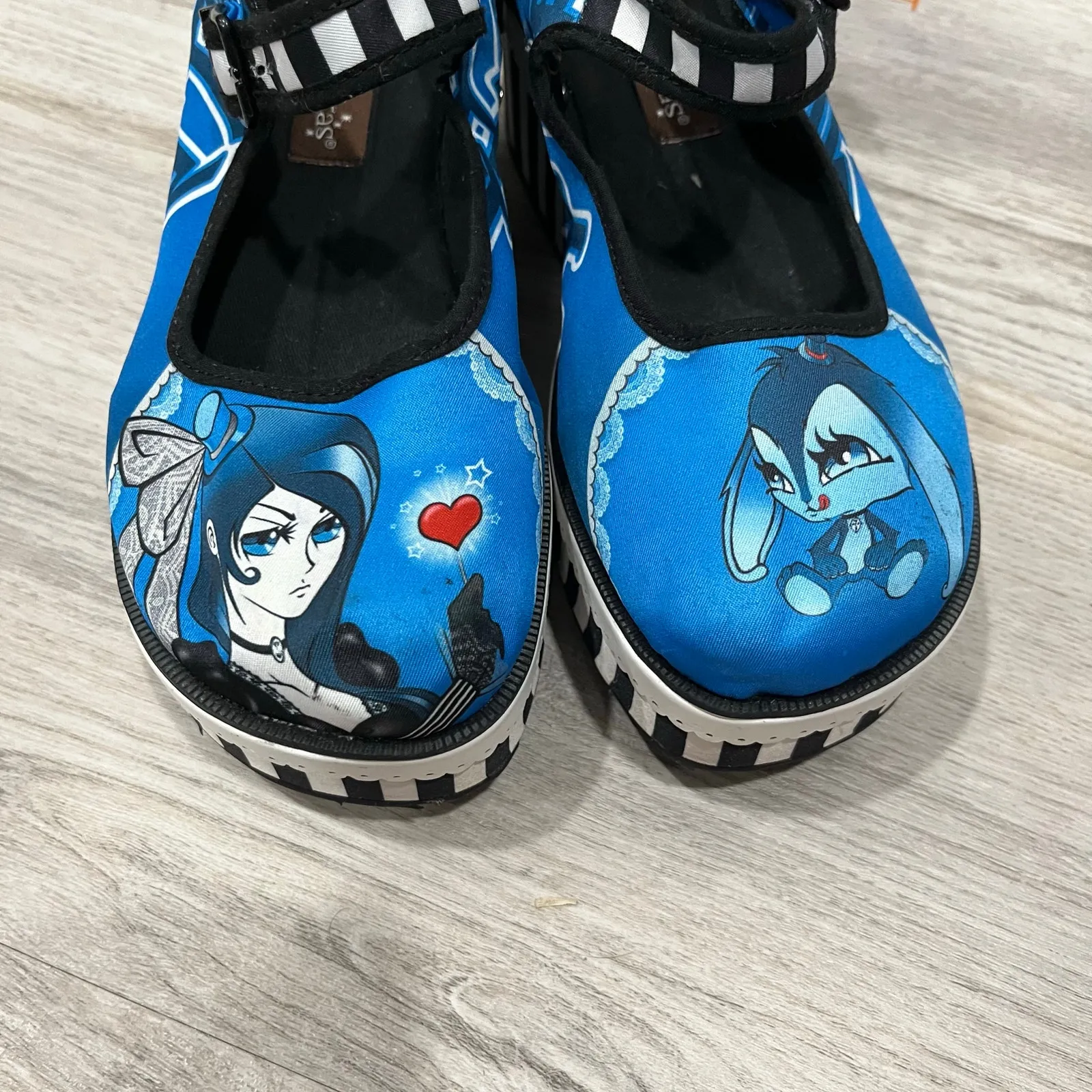 Hot Chocolate Design Chocolaticas Aristocrat Lolita Mary Jane Platforms Sz 6 Blue - Image 2