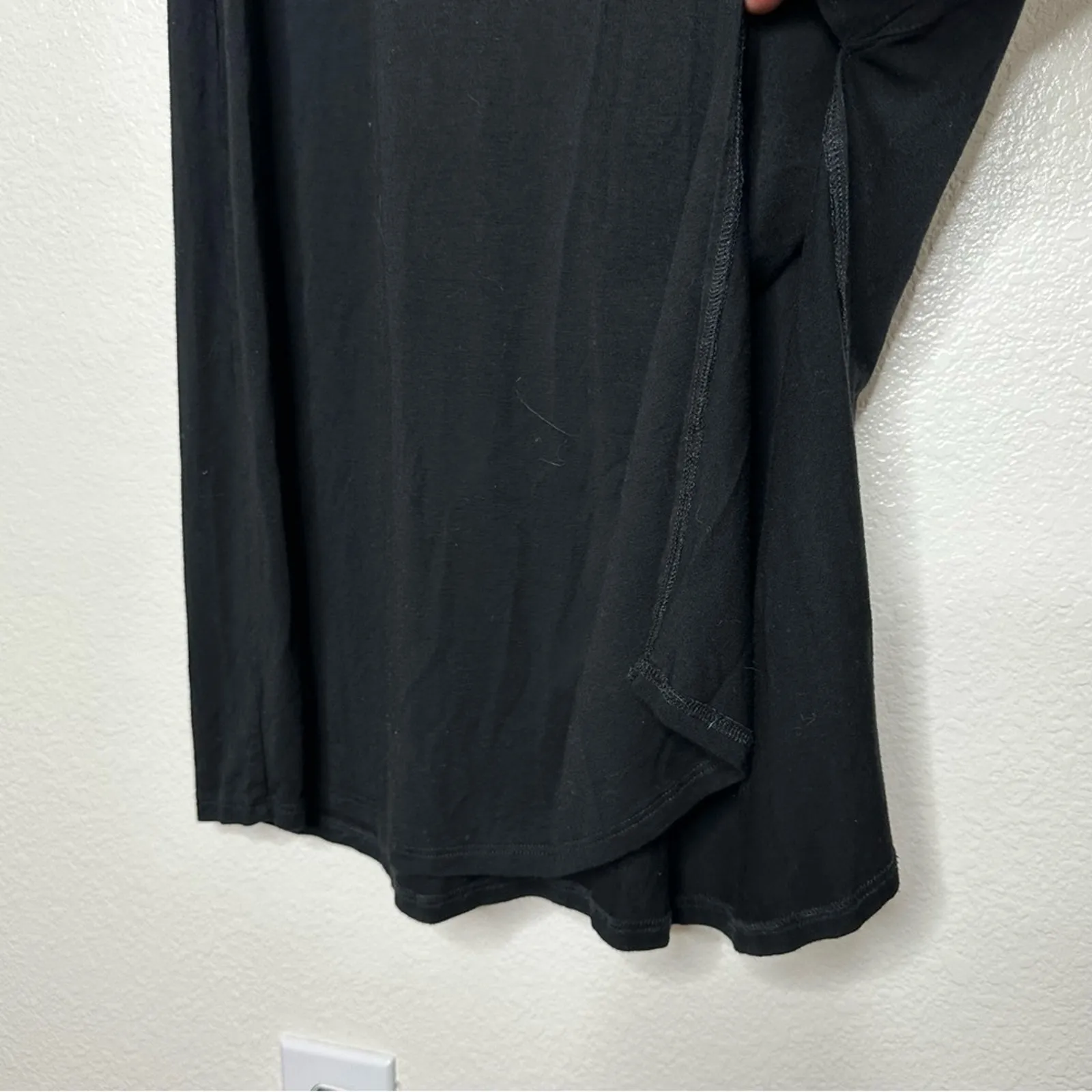 Feel the Piece Black V Neck Midi Dress Medium Large - Image 3