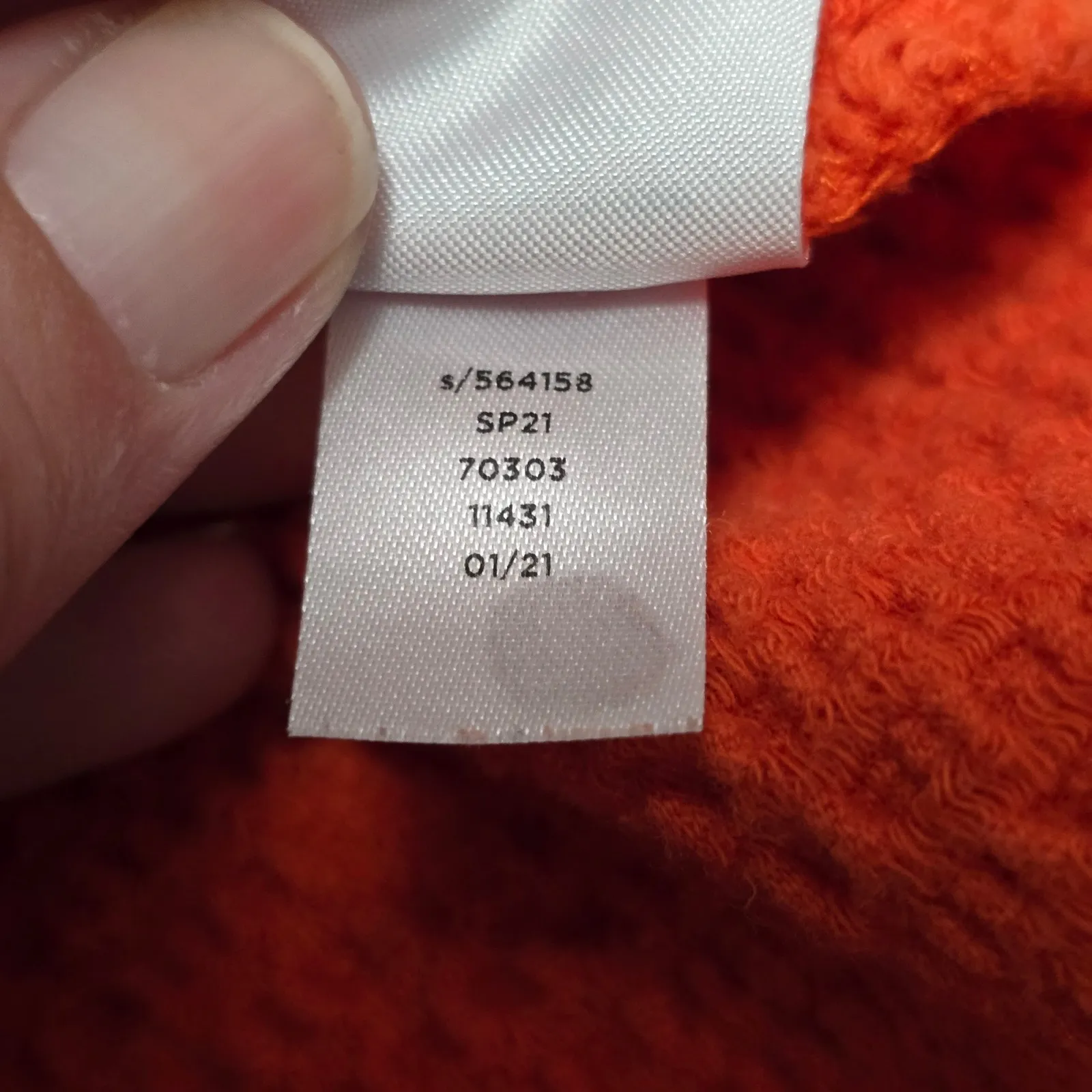 LOFT Orange Tie-Front Top Square Neck Puff Short Sleeve Blouse Medium - Image 7