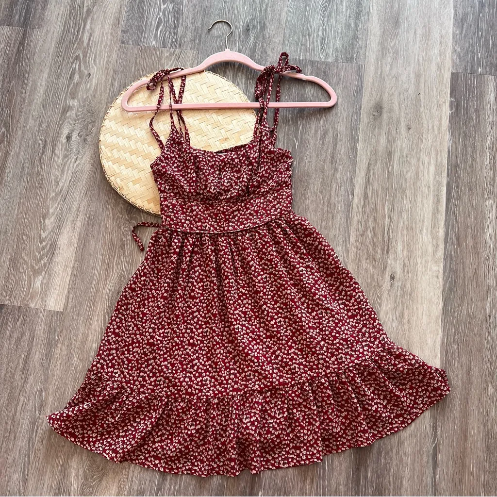 Princess Polly the Bonnie mini dress red dainty ditzy floral print‎ - Image 2