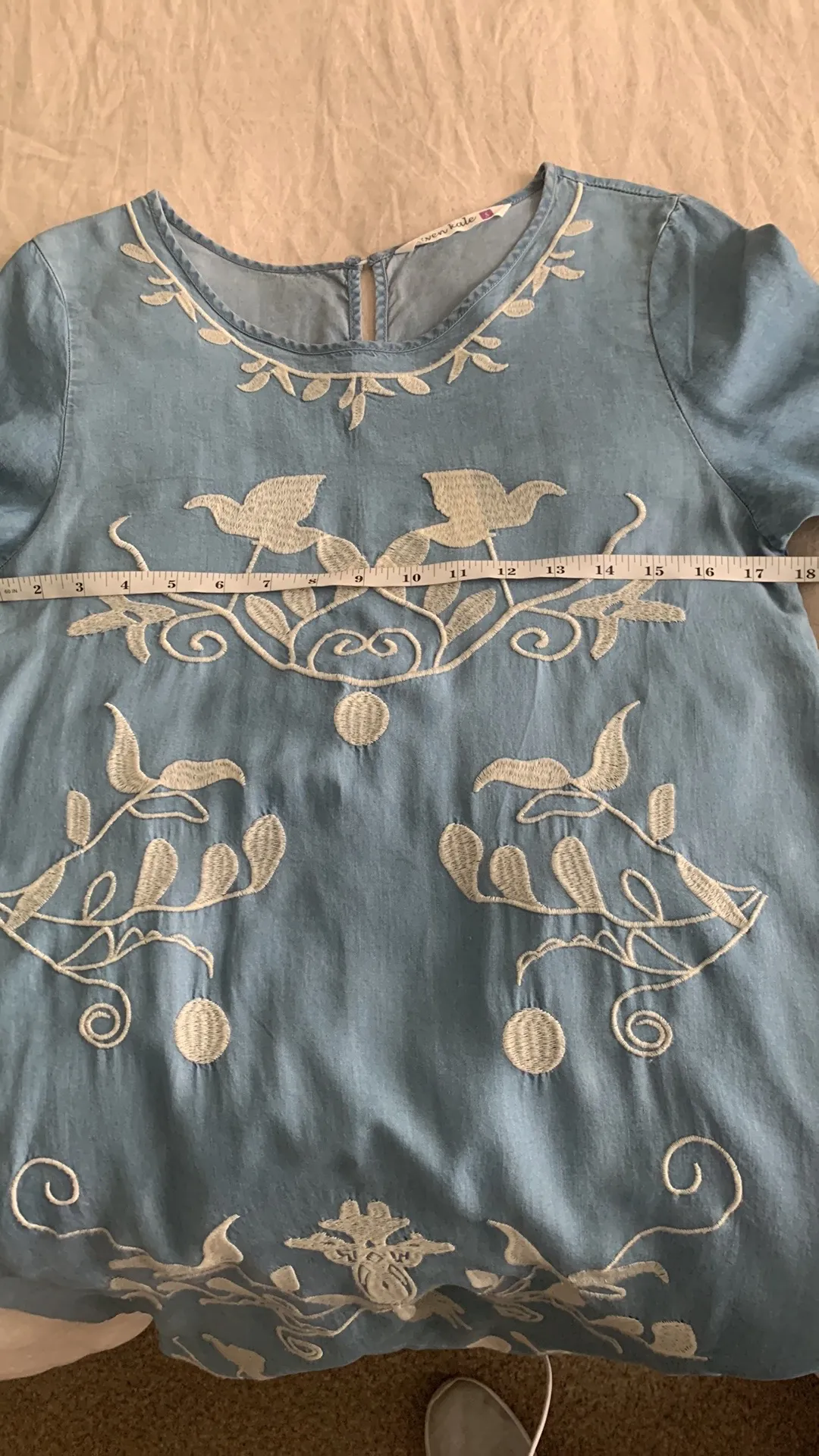 Size S Chambray Casual Dress - Image 7