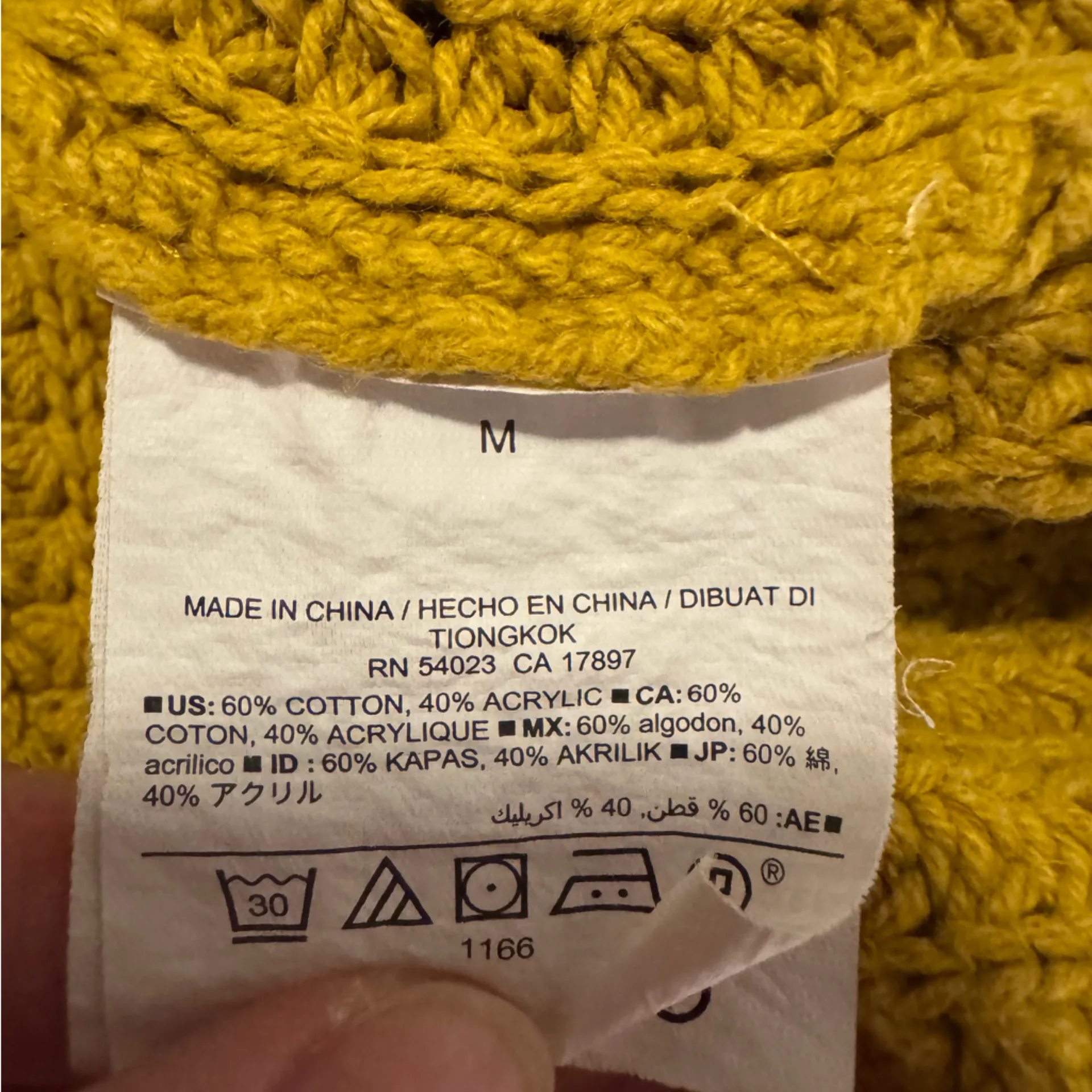 Mustard Yellow Women's Old Navy Crop Top Sweater - Image 4
