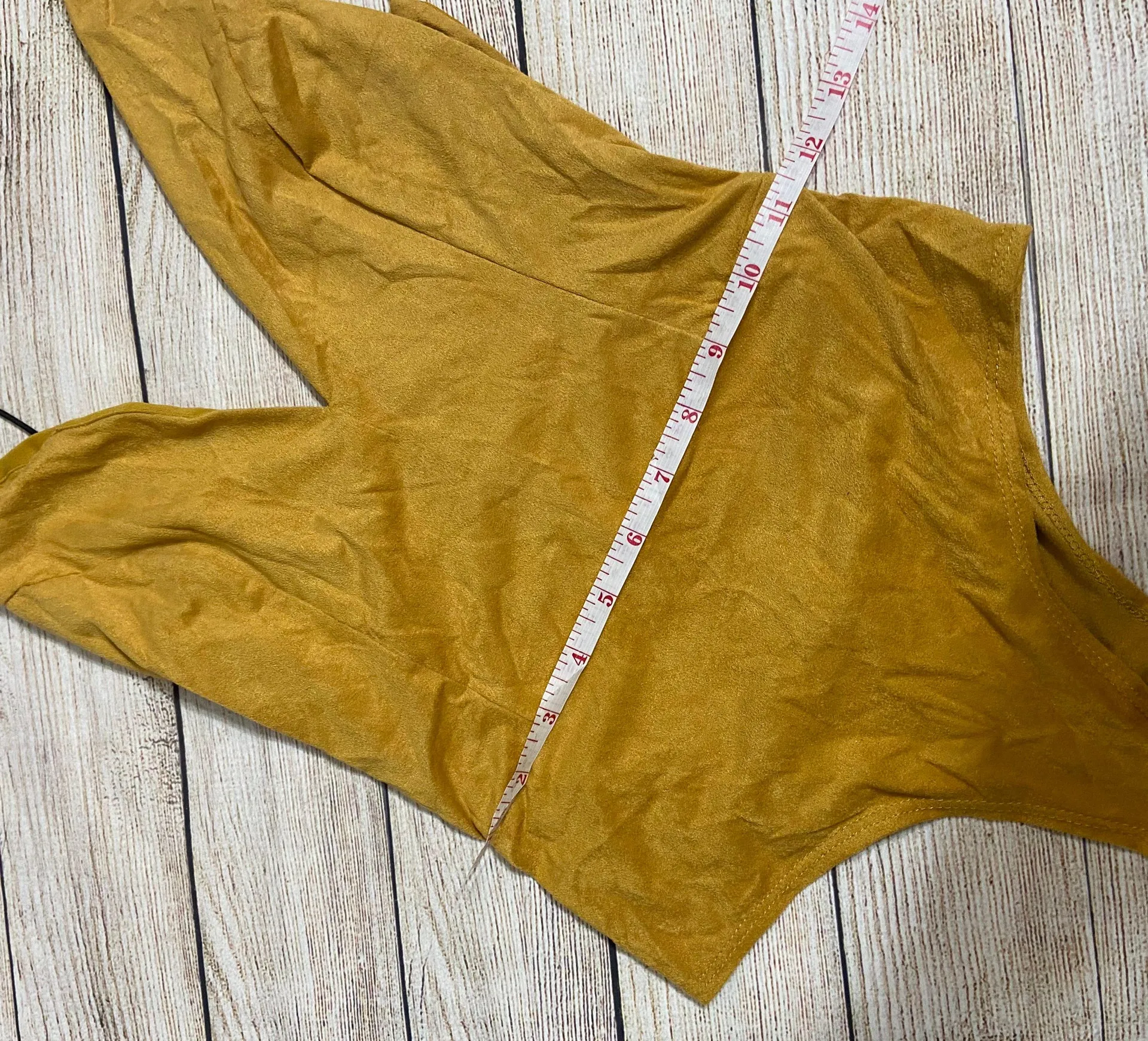 Windsor Mustard Open Back Bodysuit - Image 5