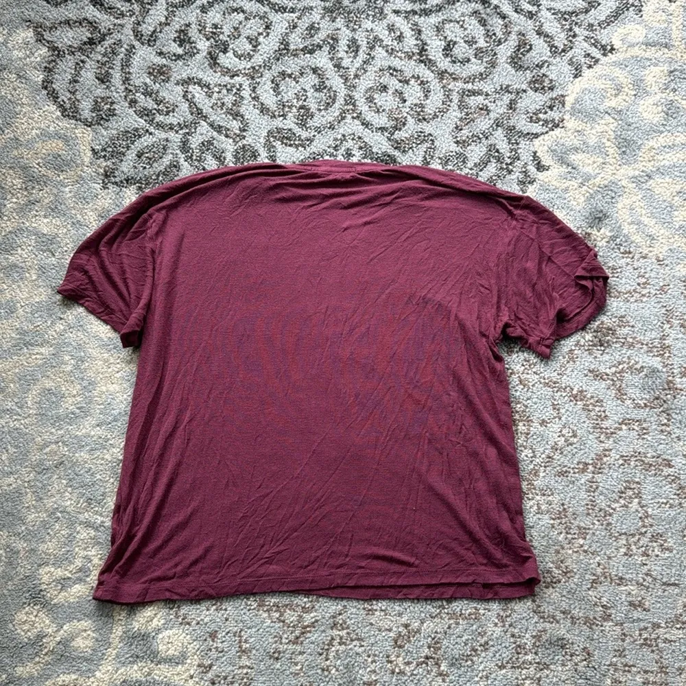 Daydreamer Queen Short Sleeve Band Tee Maroon Small - Image 4