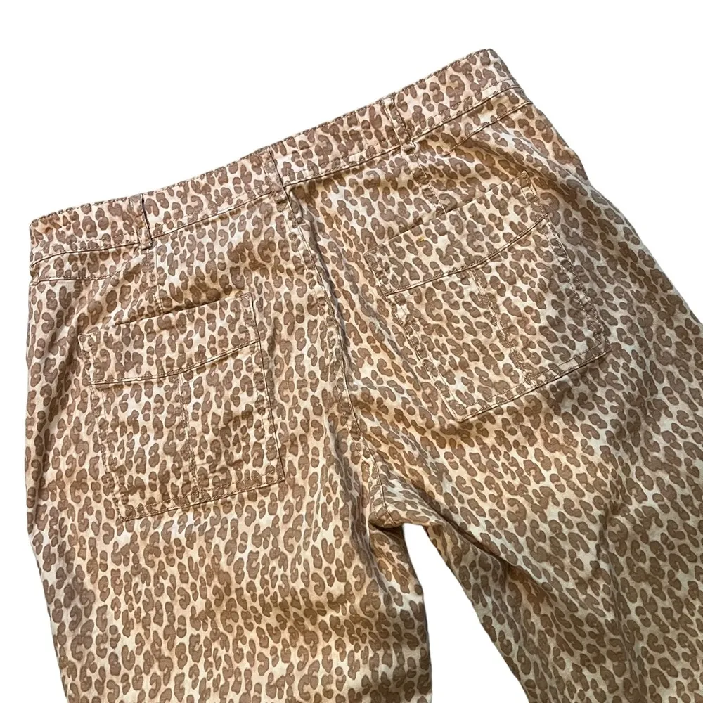 Anthro The Wanderer Cheetah Print Utility Pants, Sz 32 - Image 11