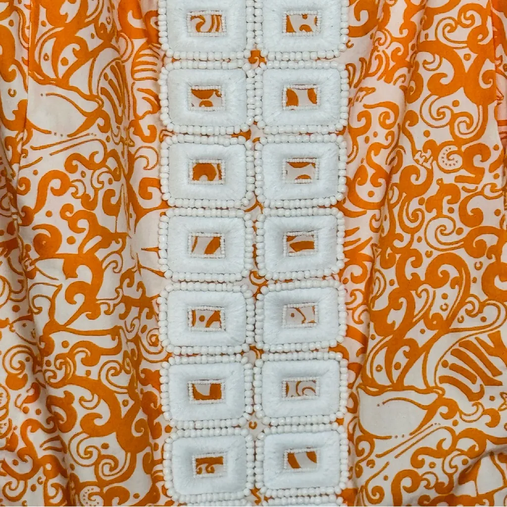 Lilly Pulitzer Rare Jubilee Angie Harmon Beaded Shift OJ Orange Catalina Size 12 - Image 5