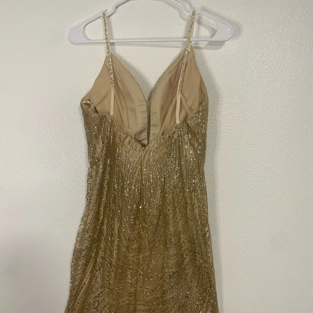 Cinderella Divine Elegant Gold Embellished Gown - Image 10