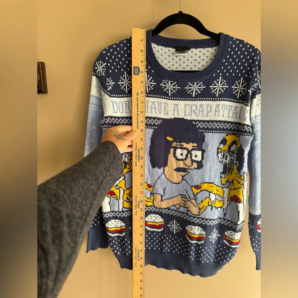 Bob's Burgers Tina Ugly Christmas Sweater Size S - Image 7