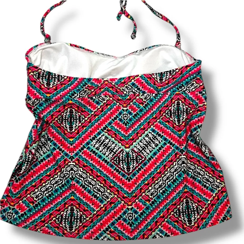 Catalina Multi-way Tankini Tribal Print Size Large 12-14 - Image 2