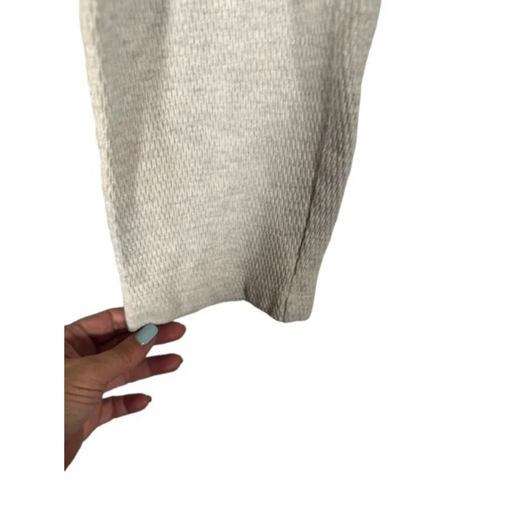 Madewell Gray Textured Casual Loungewear Elastic Waist Sweatpants Women Sz M - Image 6