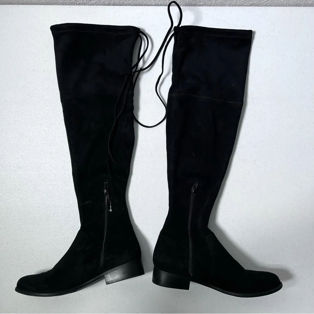 A New Day Black Faux Suede Over-the-Knee Boots - Image 6