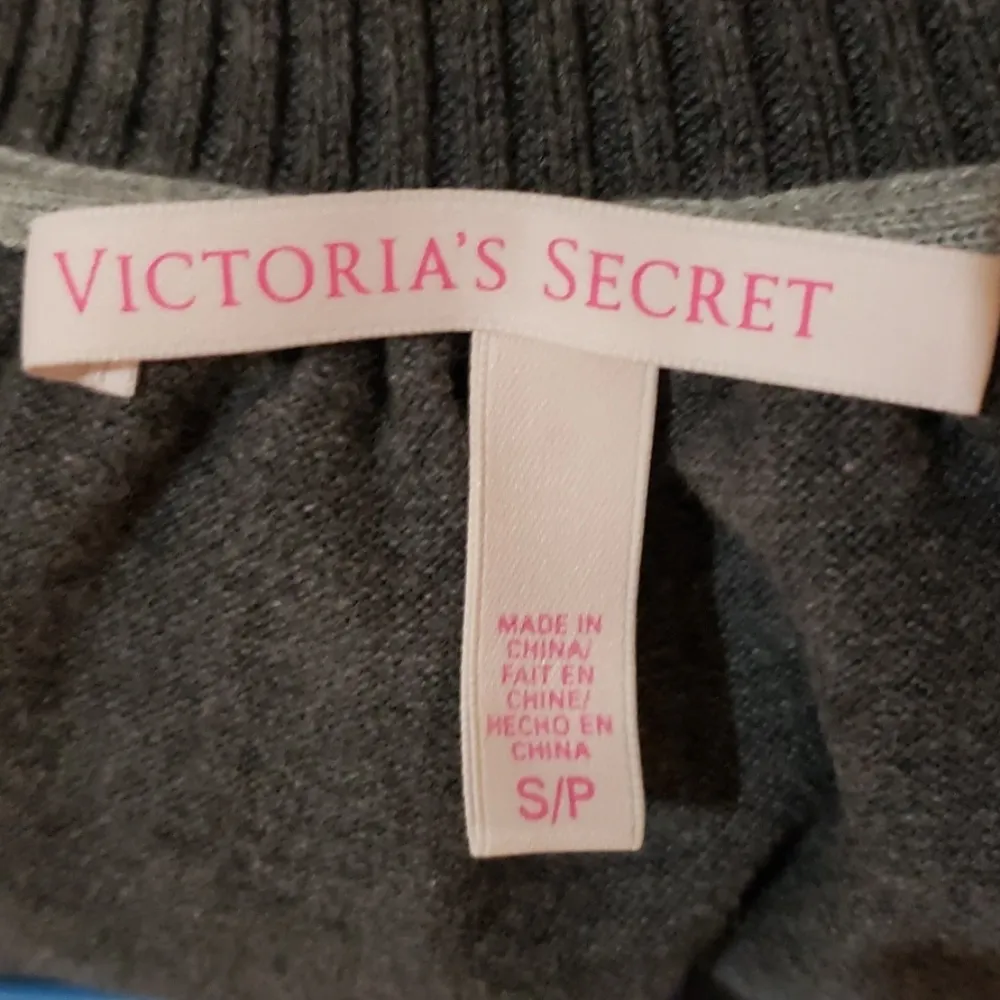 Victoria's Secret Grey Zippered Sweater Cute S - Image 7