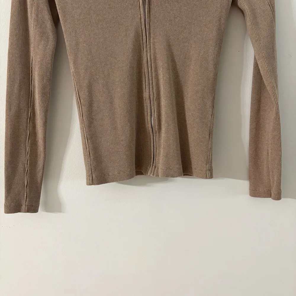 rag & bone Tan V-Neck Sweater Fine Knit - Image 4
