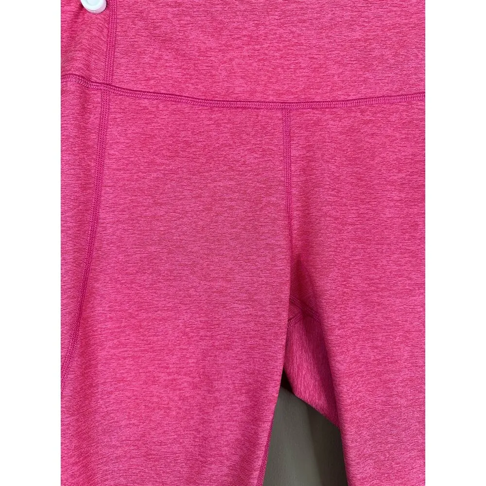 Outdoor Voices Hot Pink Barbie 3/4 Cropped Spandex Blend Leggings Size Medium - Image 3