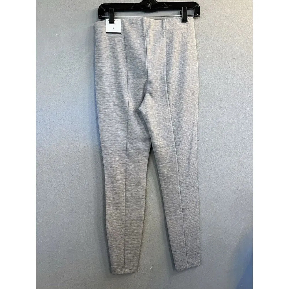 White House Black Market WHBM‎ Heather Grey  Ponte High Rise Leggings S NWT - Image 2