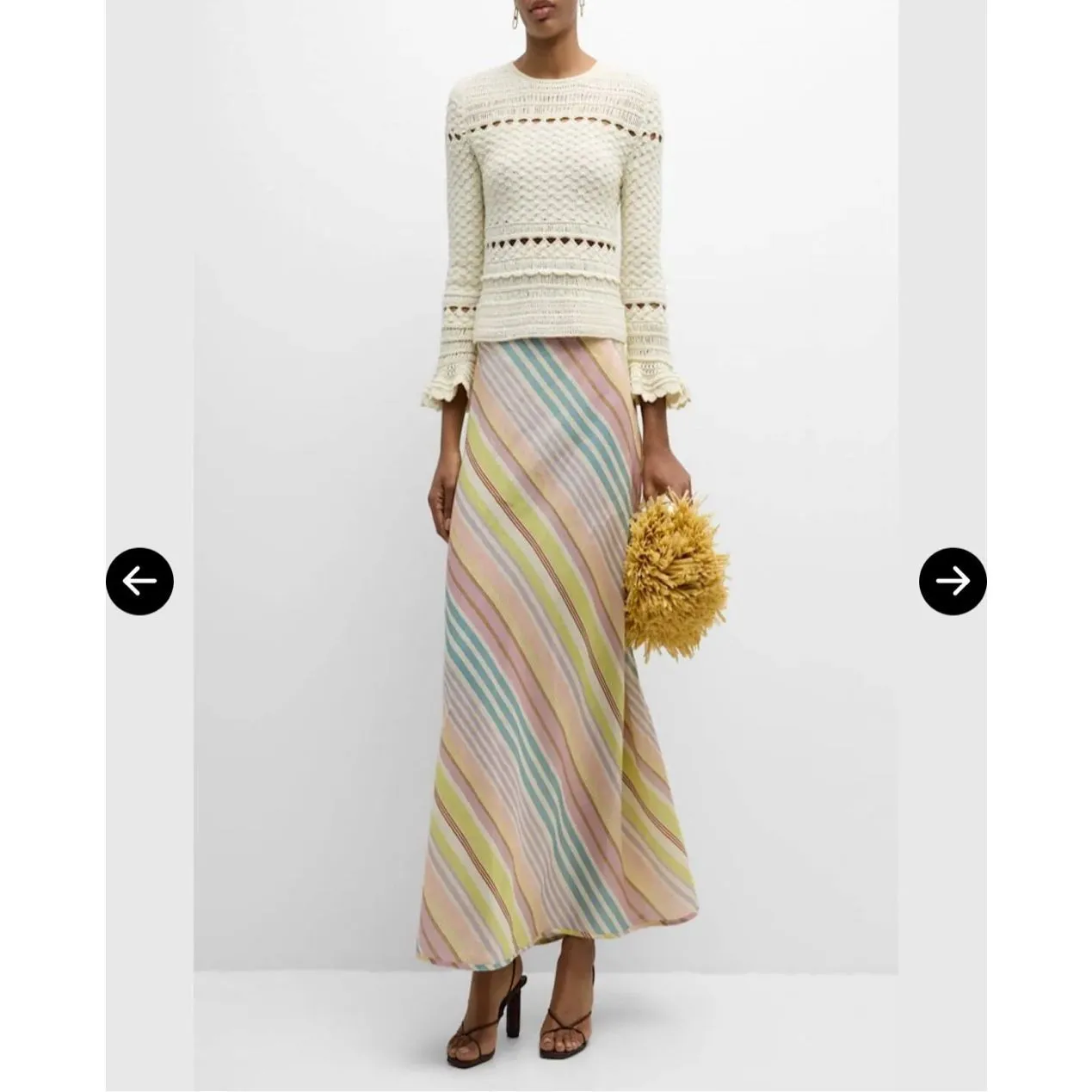 Zimmermann Waverly Crochet Crewneck Top Cream US 4 Size 0 NWT Resort Luxury - Image 3