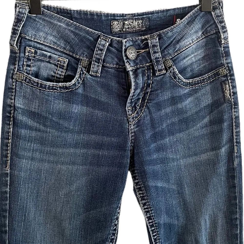 Silver Jeans Women’s Suki Mid Rise Slim Bootcut Jeans Size 25 - Image 2