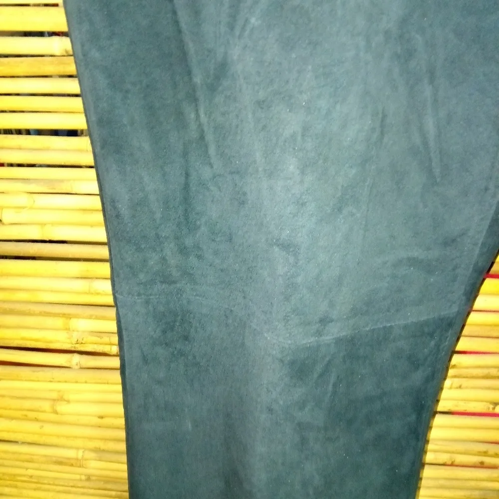 Alfani 14 Black Suede Pants Plus - Image 2