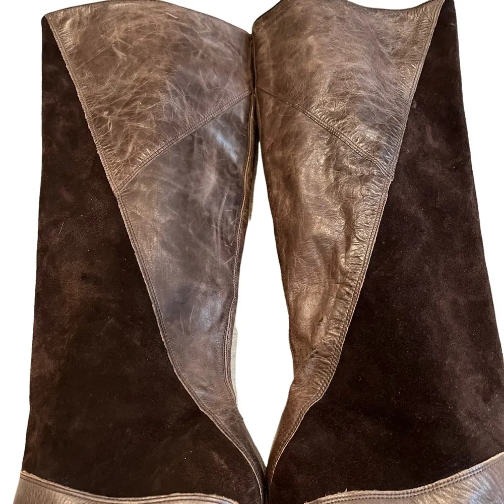 Vintage Gianni Bini Knee High Suede/Leather boots - Image 8