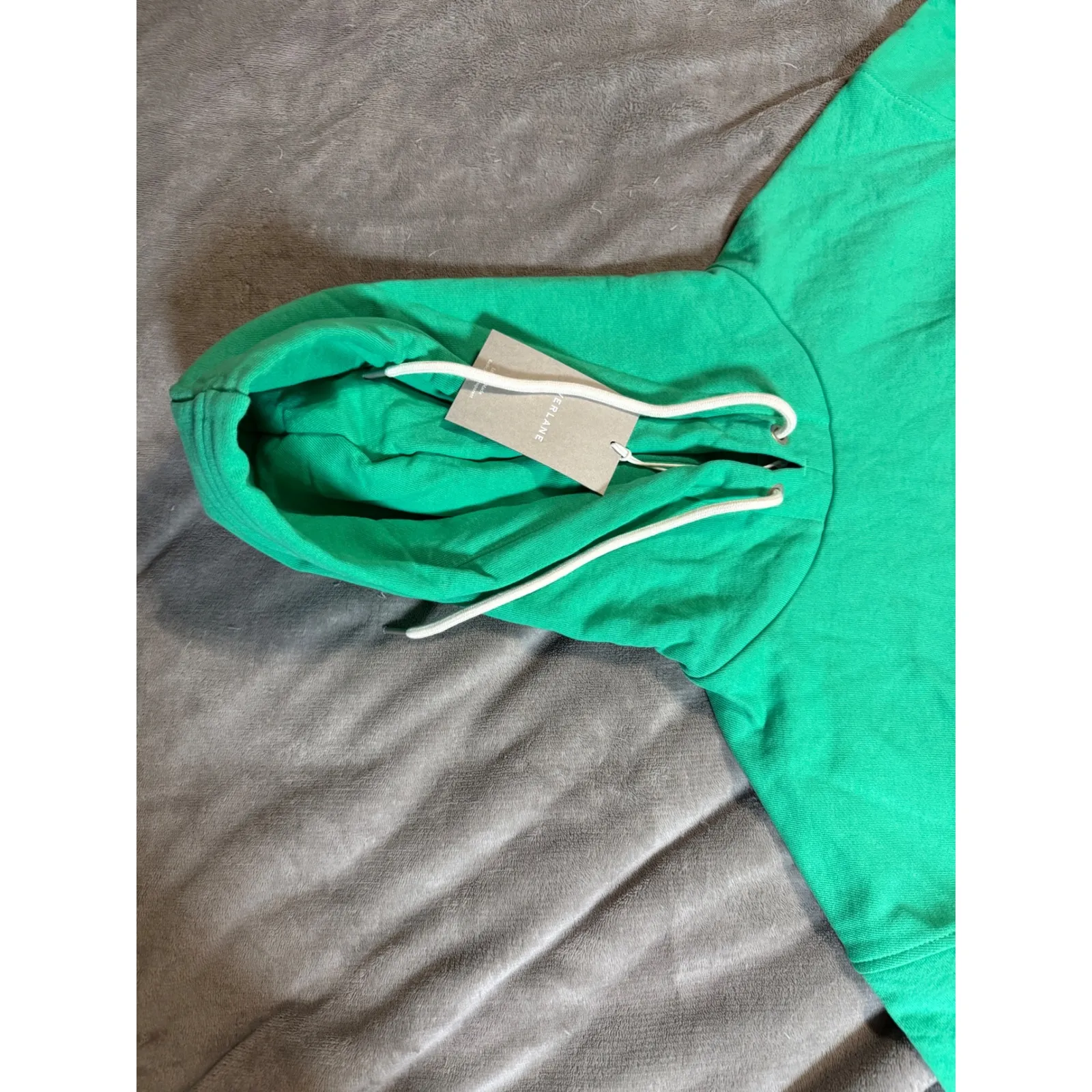 NWT Everlane The Track Organic
Popover Oversized Hoodie Jade Green Size XXS - Image 4
