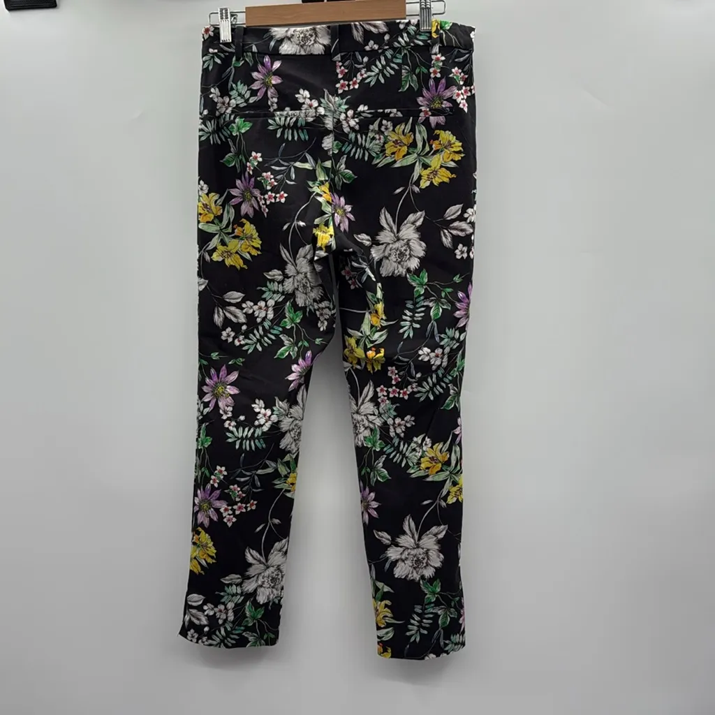 H&M‎ Black Floral Pants - Image 3