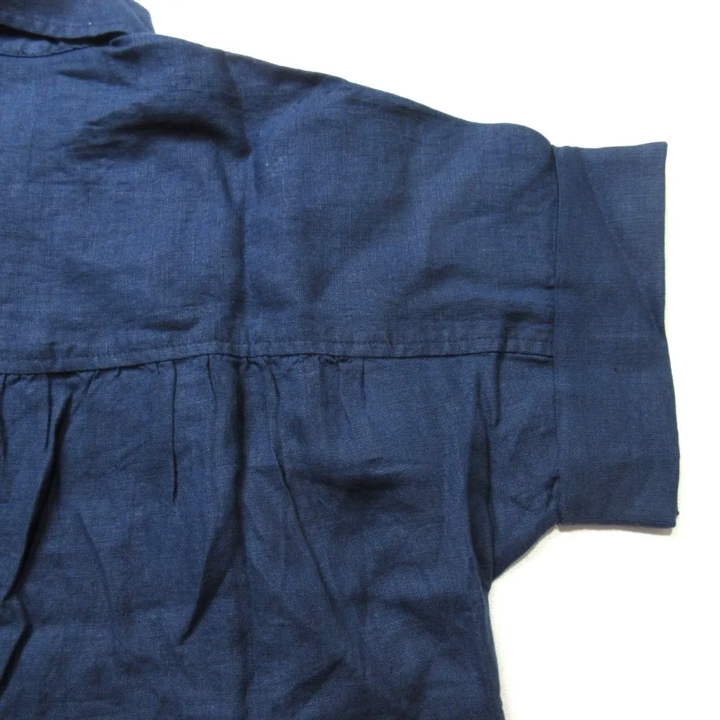 NWT J.Crew Relaxed-fit Short-sleeve Navy Baird McNutt Irish Linen Shirtdress S - Image 6