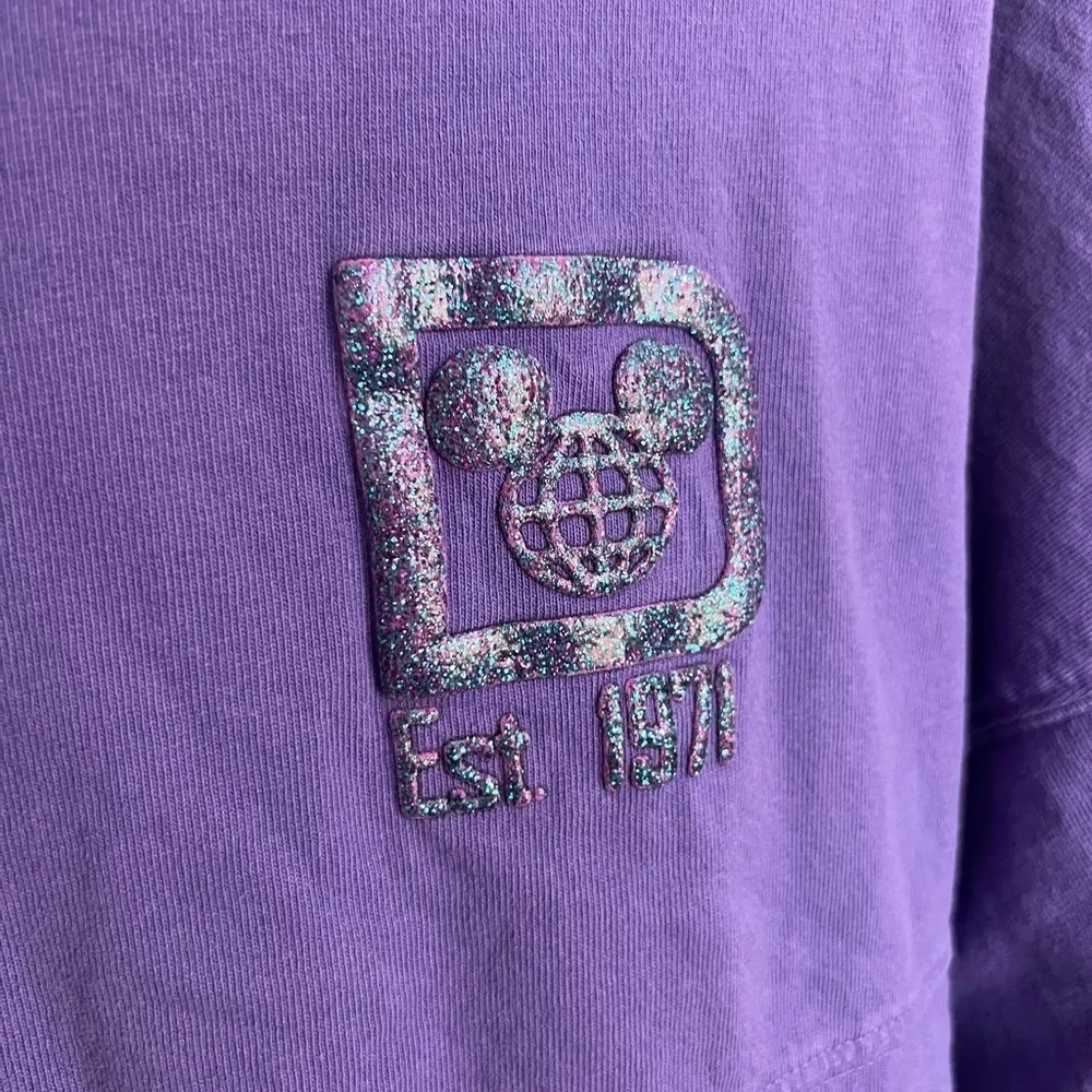 Disney Parks Walt Disney World Purple Potion Glitter Spirit Jersey | XS - Image 4
