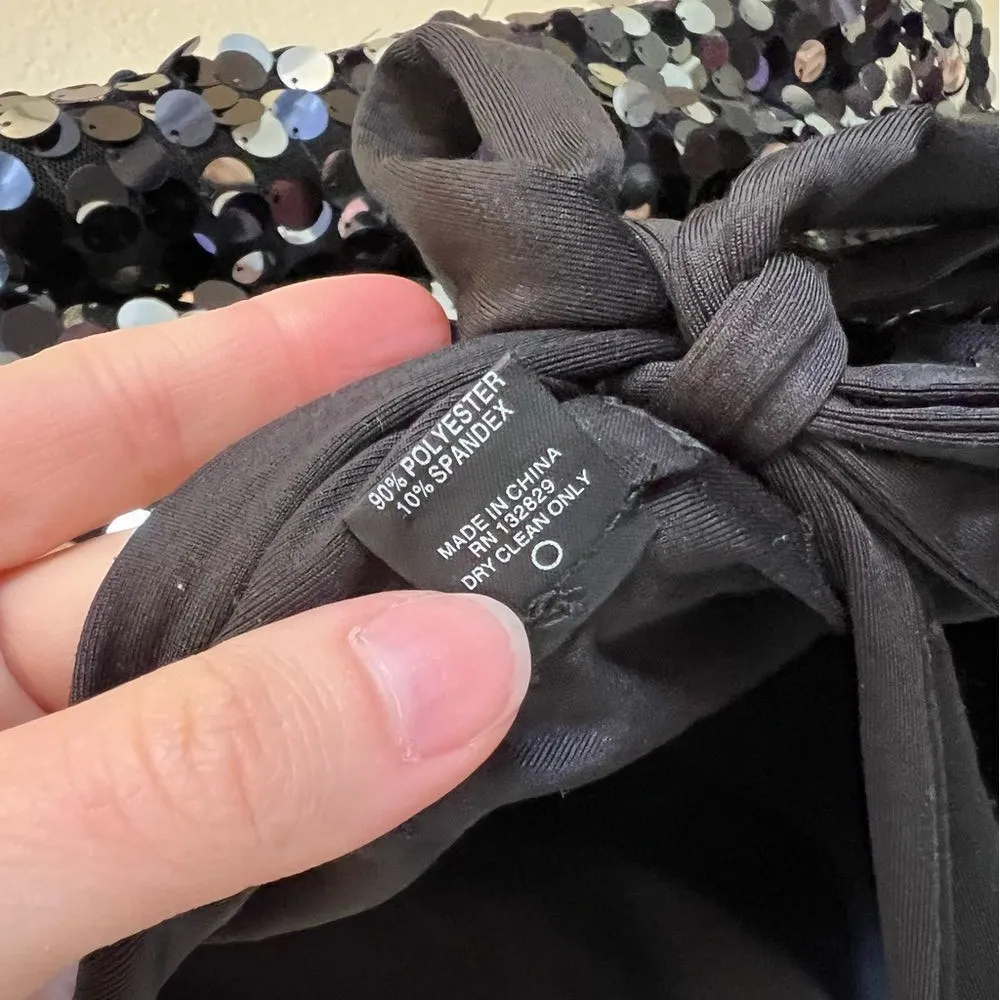 Revolve h:ours Darrell Mini Dress in Black Galaxy Sequin Small - Image 11