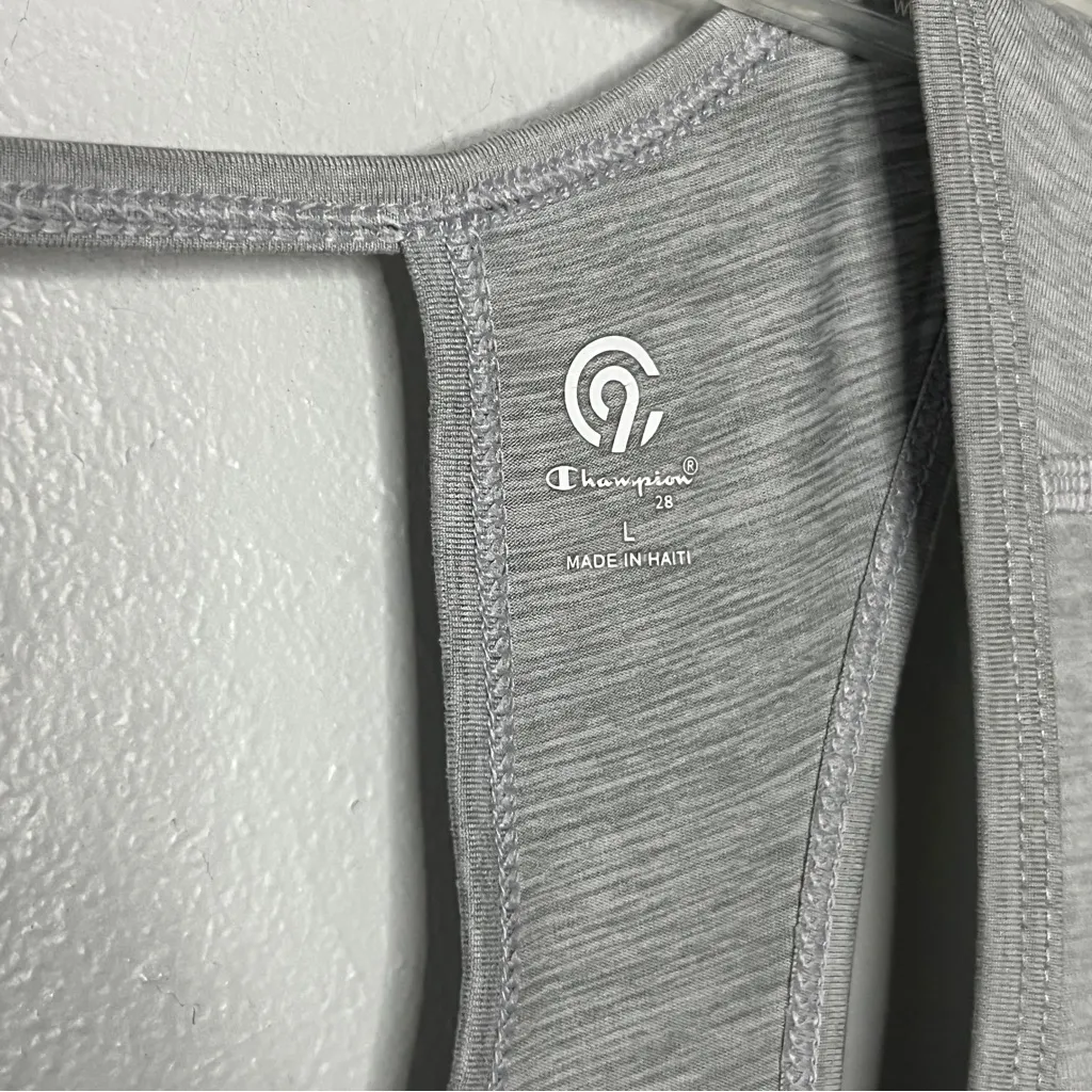 Champion Gray Tank Top with Graphic Detail - Image 4