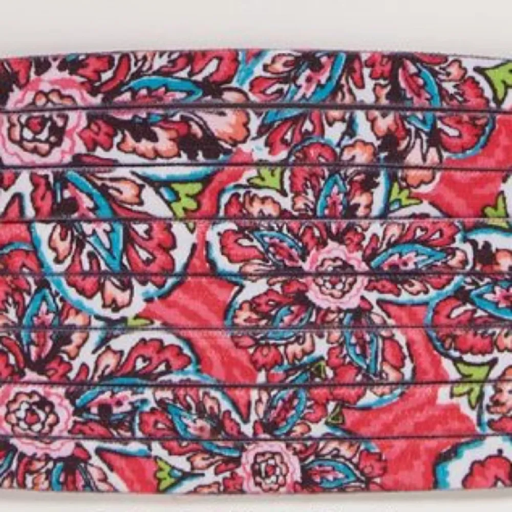 Vera Bradly Stretch Hair Elastics Sunburst Floral, Pink - Image 2