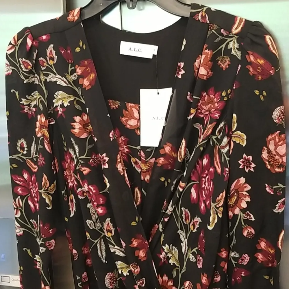 💕ALC💕 Haven Dress Ruched Floral Silk Mini Dress ~ Floral Print 0 NWT - Image 13