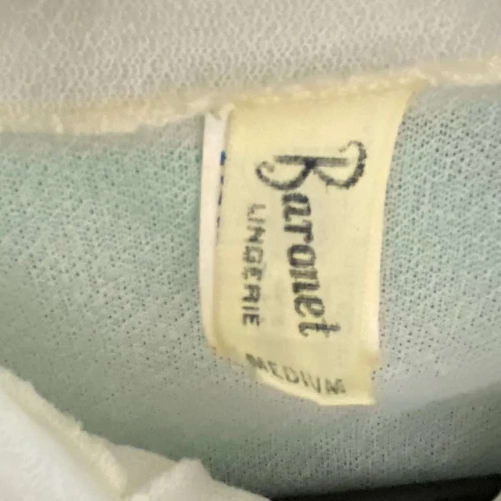 Vintage Baronet Bodysuit Blouse‎ White Size M - Image 2