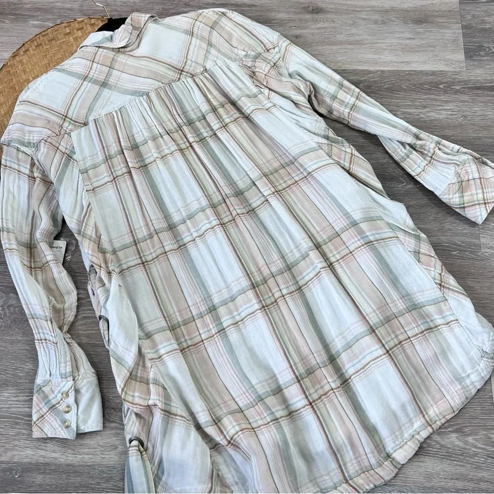 Nwt free people nordic day plaid top‎ - Image 7