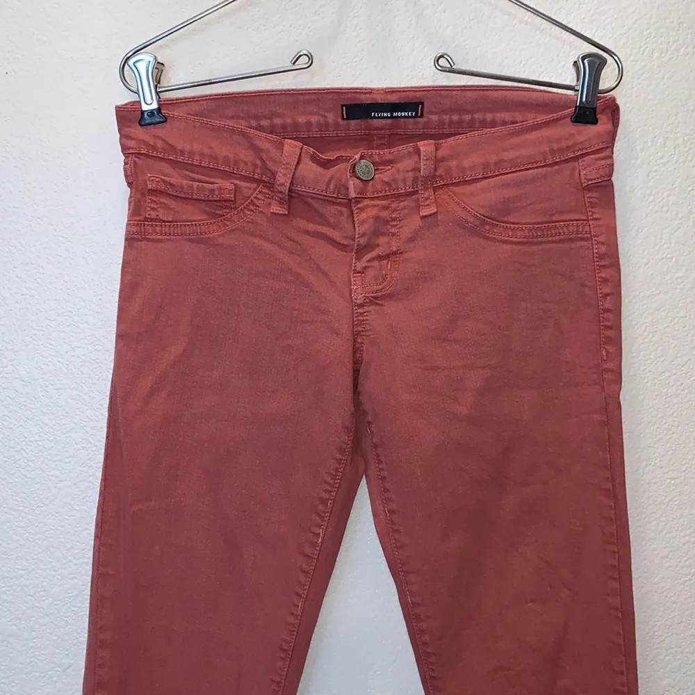 Flying Monkey rust color skinny jeans - Image 2