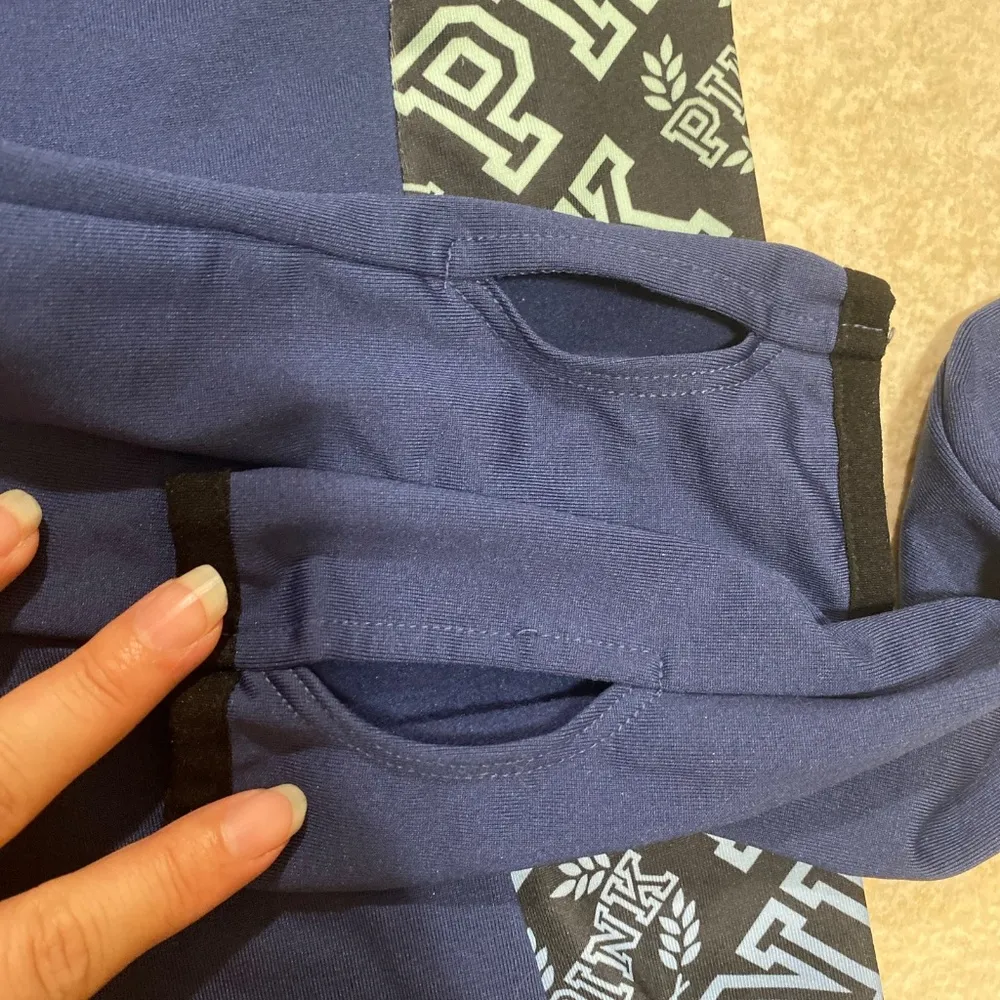 Victoria Secret Pink Ultimate Jacket Size XS Half Zip Pullover Navy Blue - Image 4