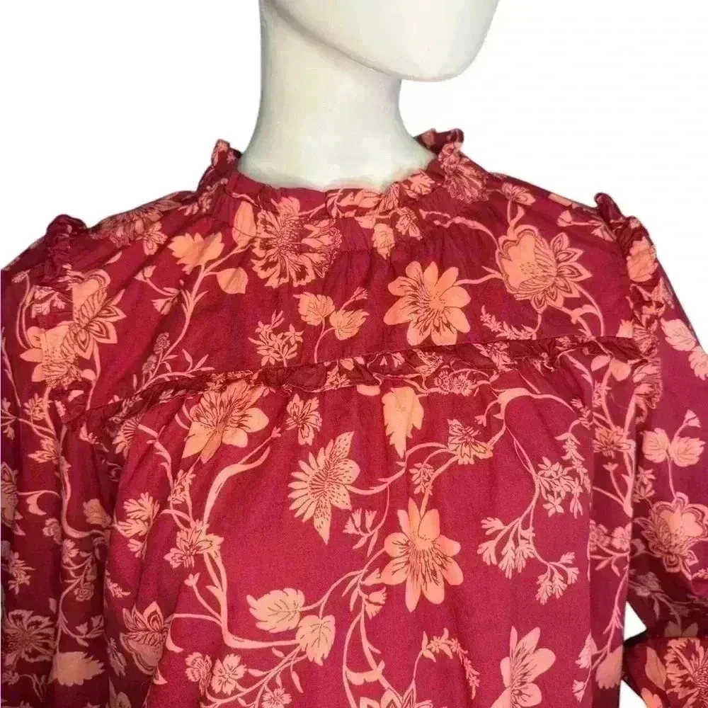 Sugar Lips Mulberry Floral Rowena Cotton Shift Dress Size Small. #319 - Image 7
