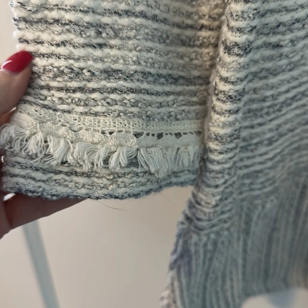 Calypso St Barth scoop neck medium Striped Knit Sweater Tassel Tie tunic dress - Image 7