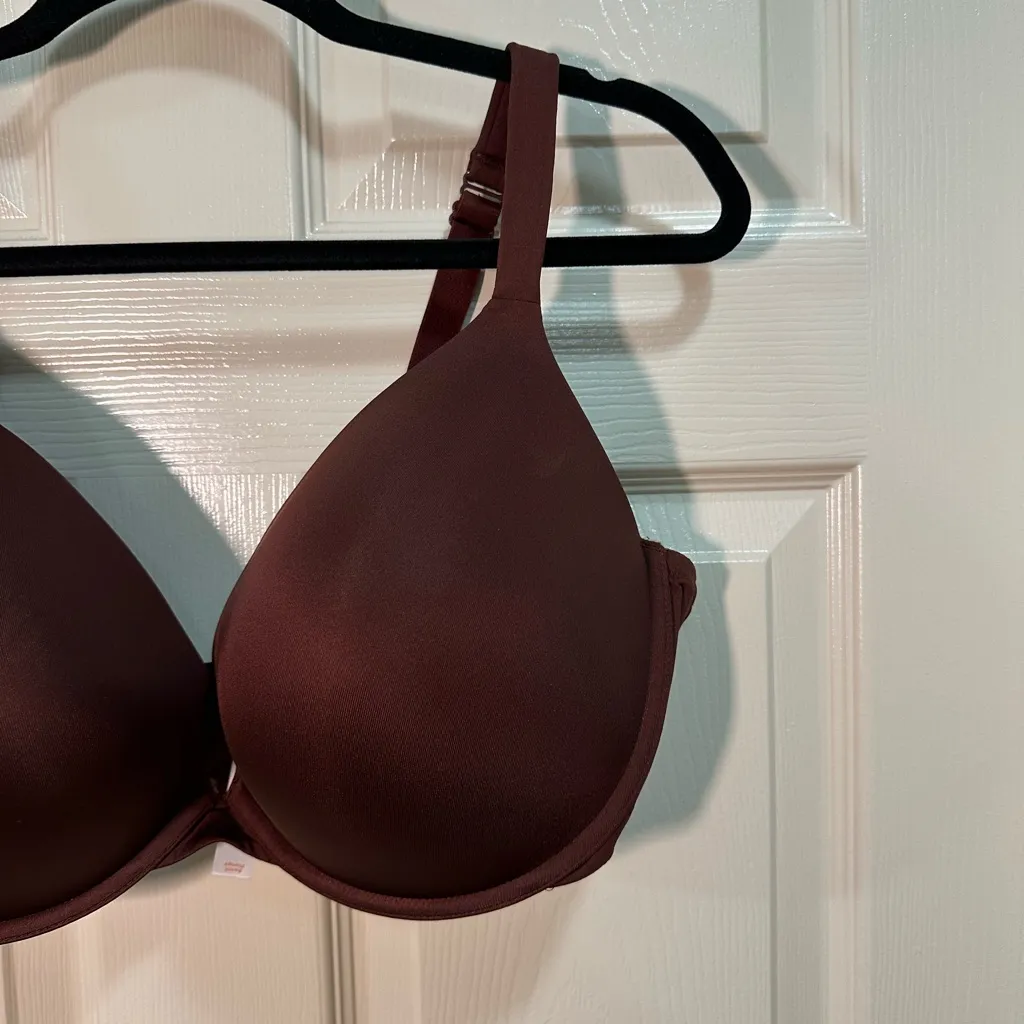 Cacique Boost Plunge Push Up Bra Plus Size 44DD Maroon Underwire - Image 2