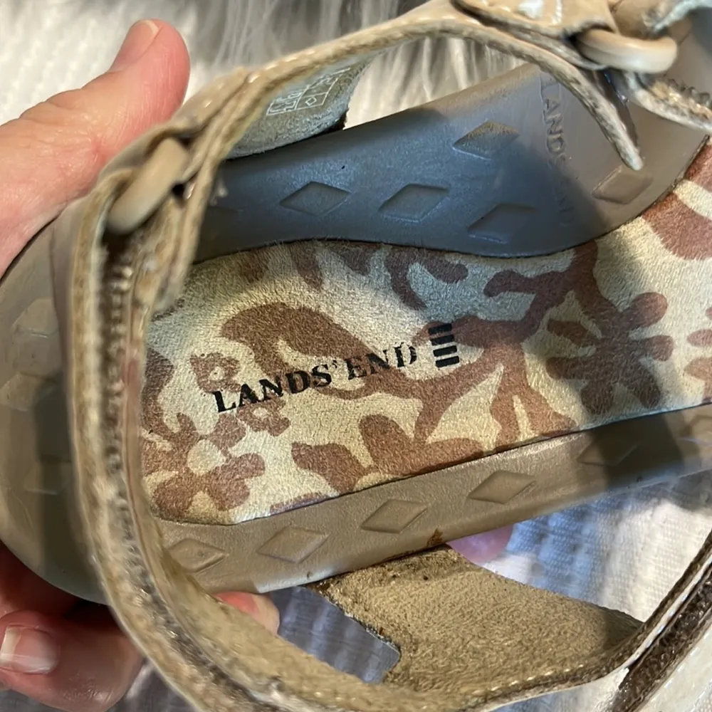 Sandals Comfy Lands End Walking Sport Terrain Womens 6 - Image 7