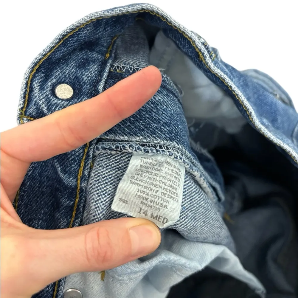 Vintage Lee High Rise Full Length Mom Jeans - 31 Waist - Image 3